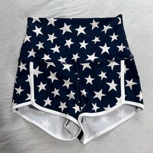 NEW FREE PEOPLE MOVEMENT ISLAND TIME PRINTED STARS SHORTS SMALL